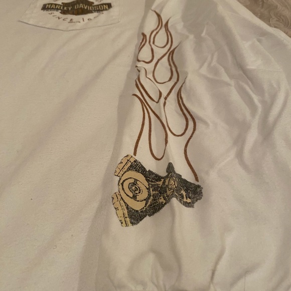 Salem OR 2XL Harley Davidson long sleeve T-Shirt-White - Picture 3 of 5